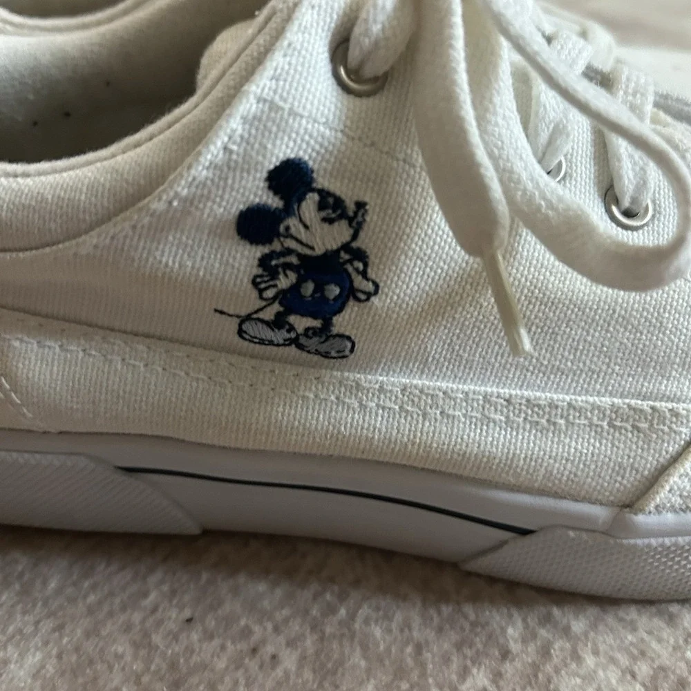 Disney Parks‎ And Resorts White Platform Sneakers Mickey Mouse Shoes Size 8